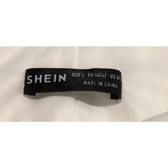 Shein Women’s White Pleated Halter Dress Size Large – Elegant Sleeveless Summer - Picture 2 of 3